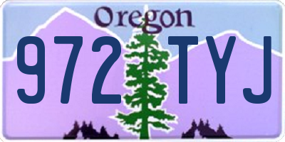 OR license plate 972TYJ