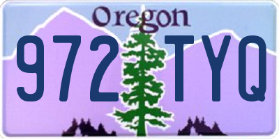 OR license plate 972TYQ