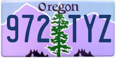 OR license plate 972TYZ
