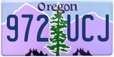 OR license plate 972UCJ