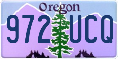 OR license plate 972UCQ