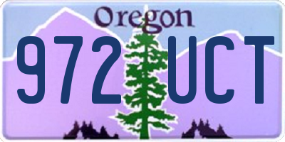 OR license plate 972UCT