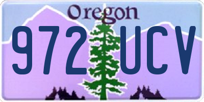 OR license plate 972UCV