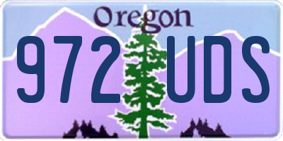 OR license plate 972UDS