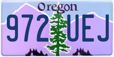 OR license plate 972UEJ