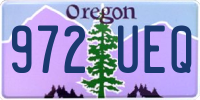 OR license plate 972UEQ