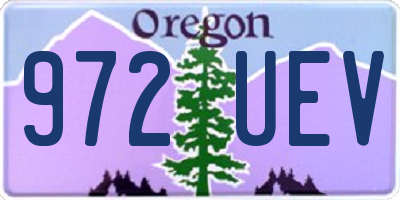 OR license plate 972UEV