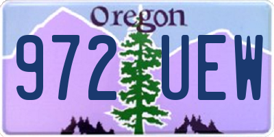 OR license plate 972UEW
