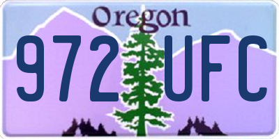 OR license plate 972UFC