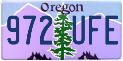 OR license plate 972UFE