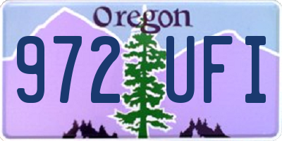 OR license plate 972UFI