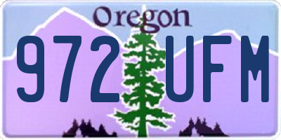 OR license plate 972UFM