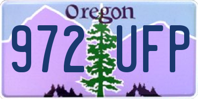OR license plate 972UFP