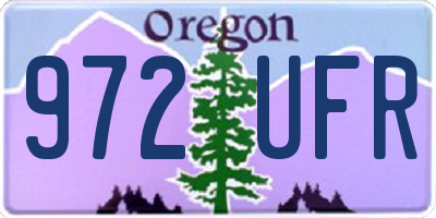 OR license plate 972UFR