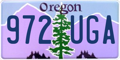 OR license plate 972UGA