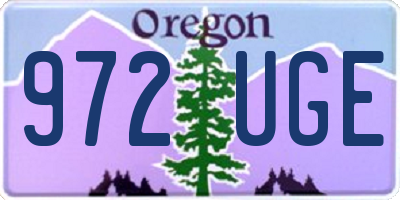 OR license plate 972UGE