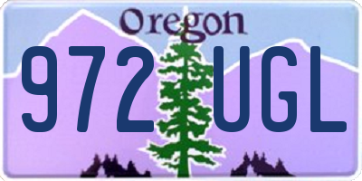 OR license plate 972UGL