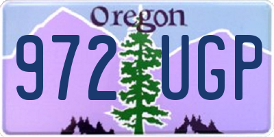 OR license plate 972UGP