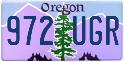 OR license plate 972UGR