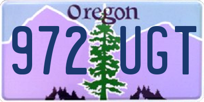 OR license plate 972UGT