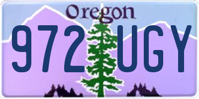 OR license plate 972UGY