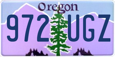 OR license plate 972UGZ