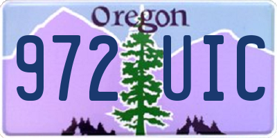 OR license plate 972UIC