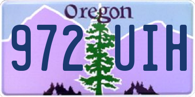 OR license plate 972UIH
