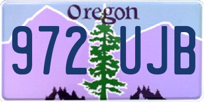 OR license plate 972UJB