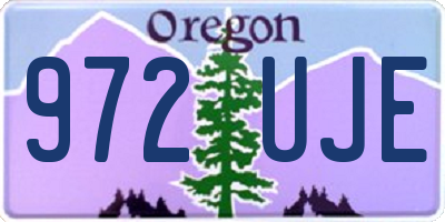 OR license plate 972UJE