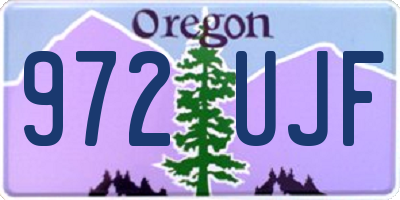 OR license plate 972UJF