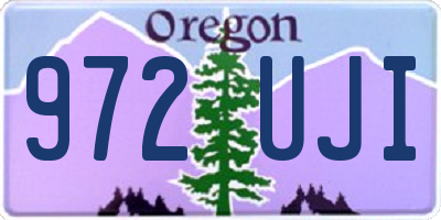 OR license plate 972UJI