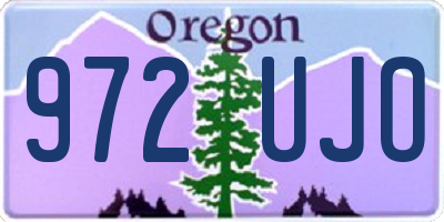 OR license plate 972UJO