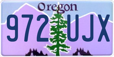 OR license plate 972UJX