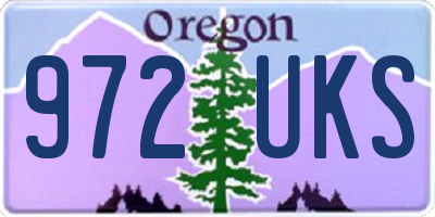 OR license plate 972UKS