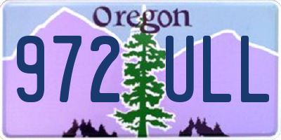 OR license plate 972ULL