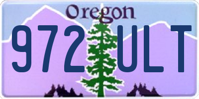 OR license plate 972ULT