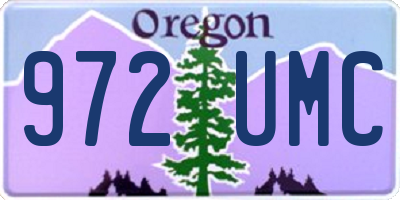 OR license plate 972UMC