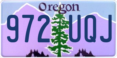 OR license plate 972UQJ