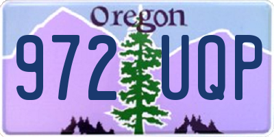 OR license plate 972UQP