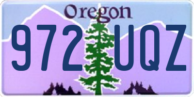 OR license plate 972UQZ