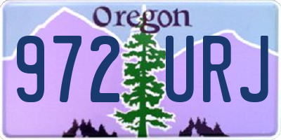 OR license plate 972URJ