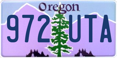 OR license plate 972UTA