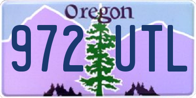 OR license plate 972UTL