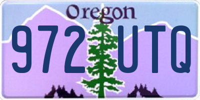 OR license plate 972UTQ
