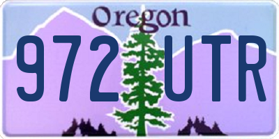 OR license plate 972UTR