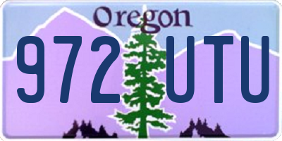 OR license plate 972UTU