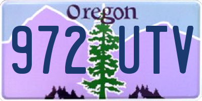 OR license plate 972UTV