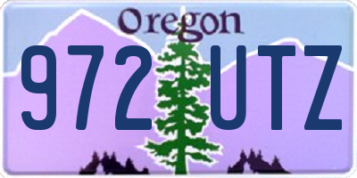 OR license plate 972UTZ