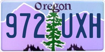 OR license plate 972UXH